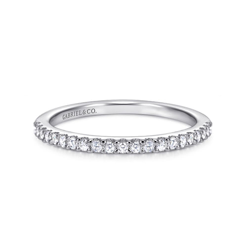 14K White Gold Matching Wedding Band