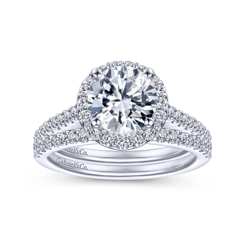 14K White Gold Matching Wedding Band