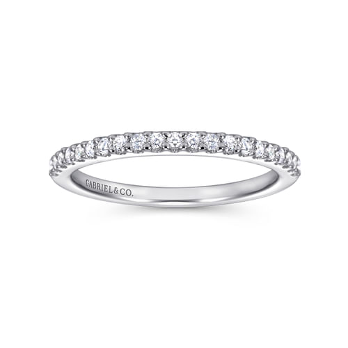 14K White Gold Matching Wedding Band