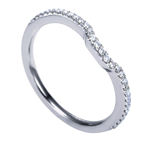 14K White Gold Matching Wedding Band