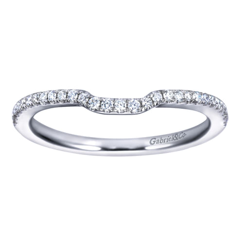 14K White Gold Matching Wedding Band