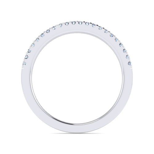 14K White Gold Matching Wedding Band