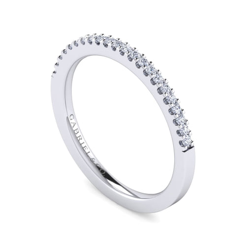 14K White Gold Matching Wedding Band