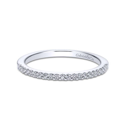 14K White Gold Matching Wedding Band