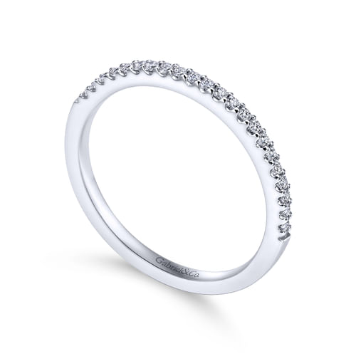 14K White Gold Matching Wedding Band