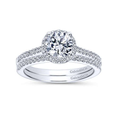 14K White Gold Matching Wedding Band