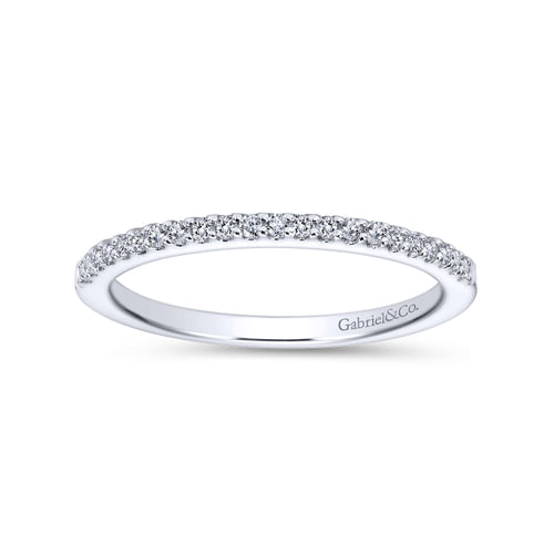 14K White Gold Matching Wedding Band