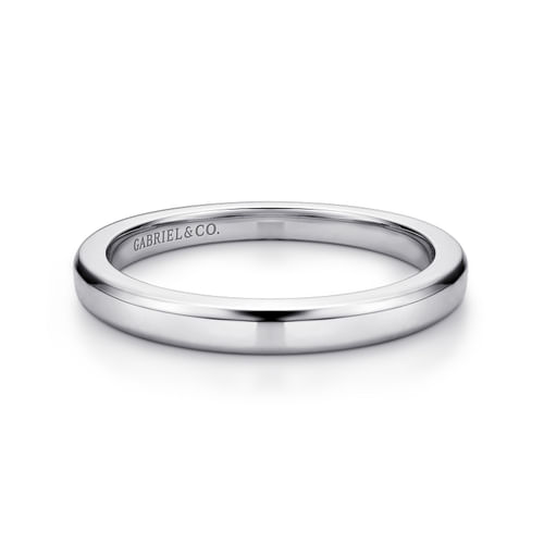 14K White Gold Matching Wedding Band