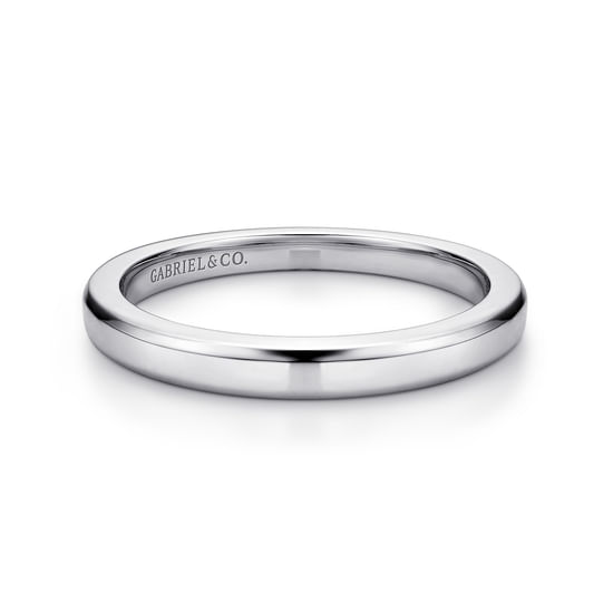 Gabriel - 14K White Gold   Matching Wedding Band