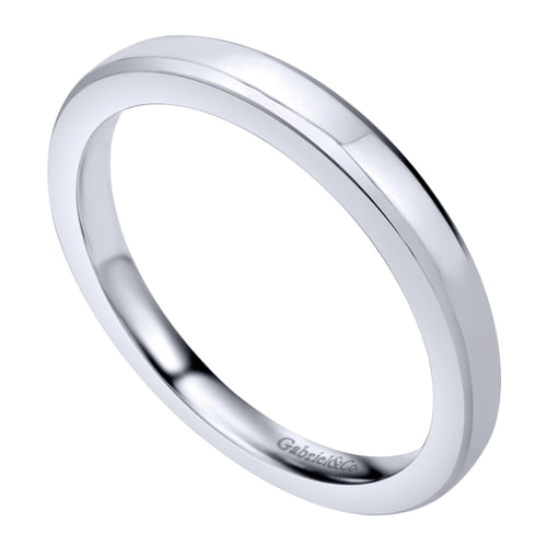 14K White Gold Matching Wedding Band