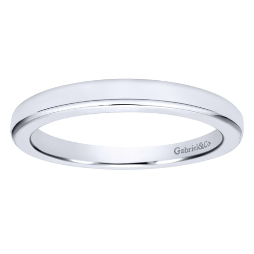 14K White Gold Matching Wedding Band