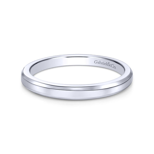 14K White Gold Matching Wedding Band