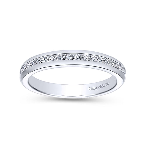 14K White Gold Matching Wedding Band