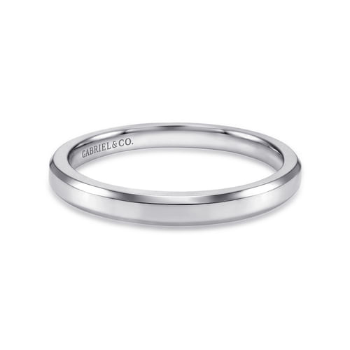 14K White Gold Matching Wedding Band