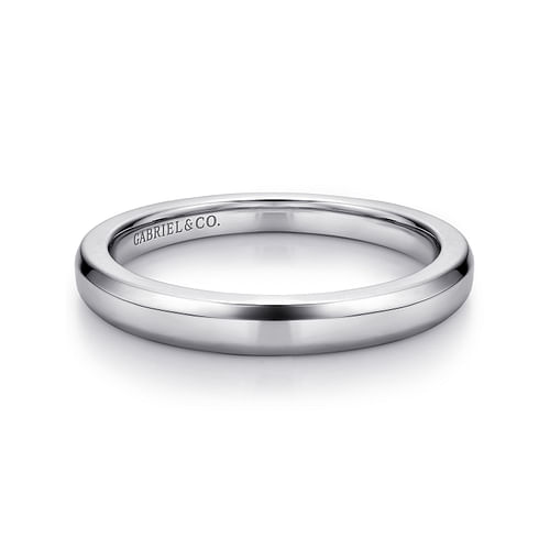 14K White Gold Matching Wedding Band