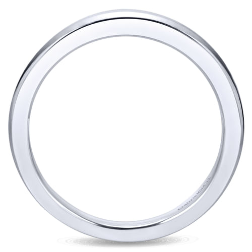 14K White Gold Matching Wedding Band