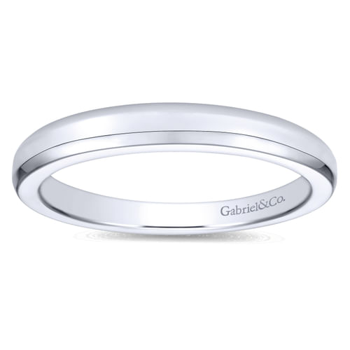 14K White Gold Matching Wedding Band