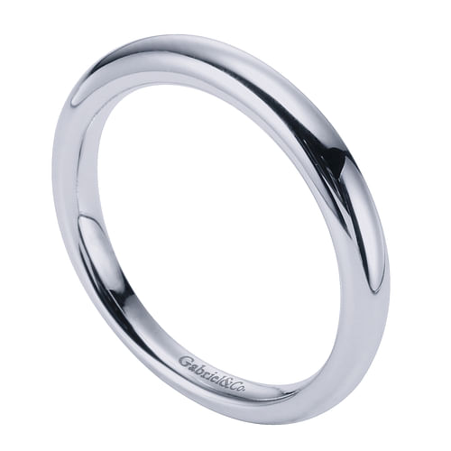 14K White Gold Matching Wedding Band