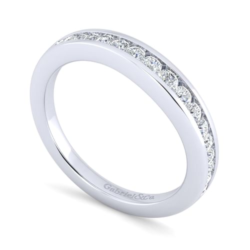 14K White Gold Matching Wedding Band
