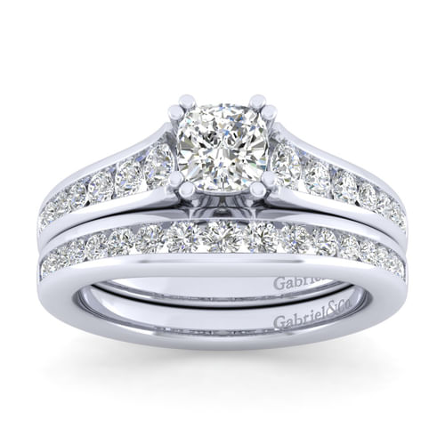 14K White Gold Matching Wedding Band