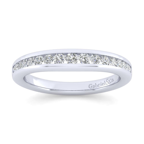 14K White Gold Matching Wedding Band