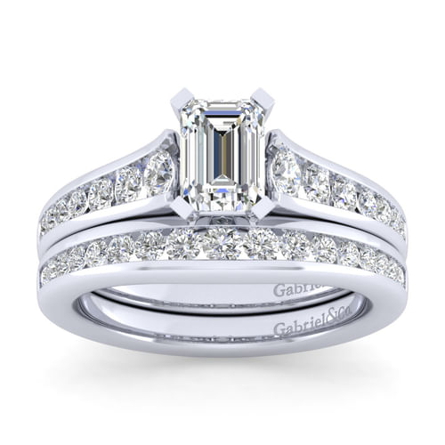 14K White Gold Matching Wedding Band