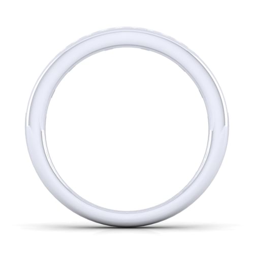 14K White Gold Matching Wedding Band