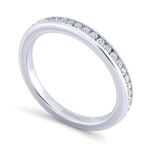 14K White Gold Matching Wedding Band