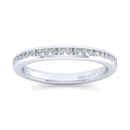 14K White Gold Matching Wedding Band