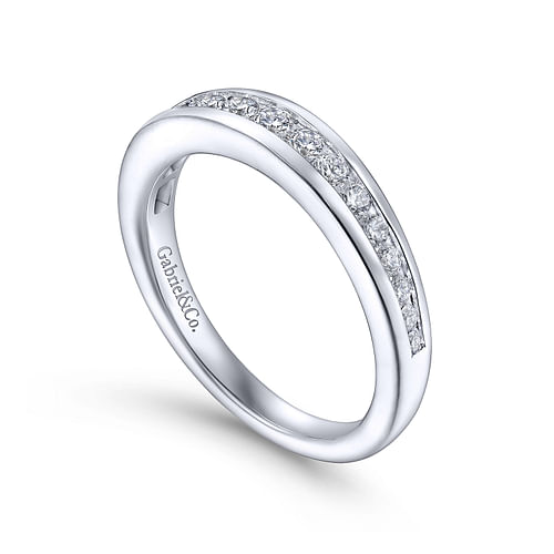 14K White Gold Matching Wedding Band