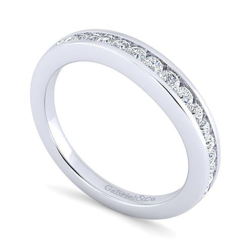 14K White Gold Matching Wedding Band