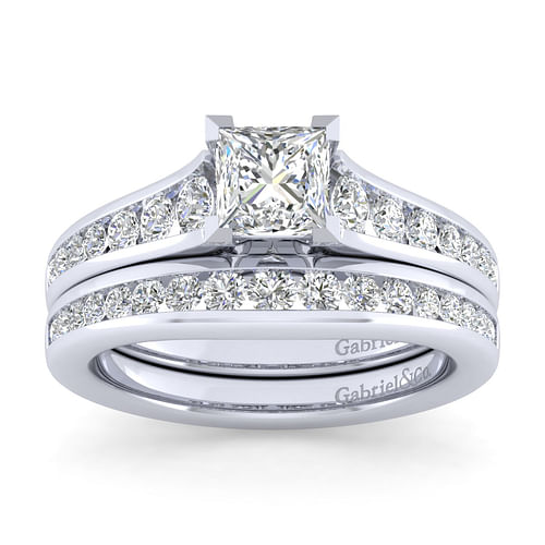 14K White Gold Matching Wedding Band