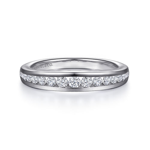 14K White Gold Matching Wedding Band