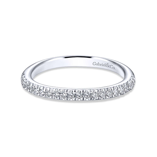 14K White Gold Matching Wedding Band