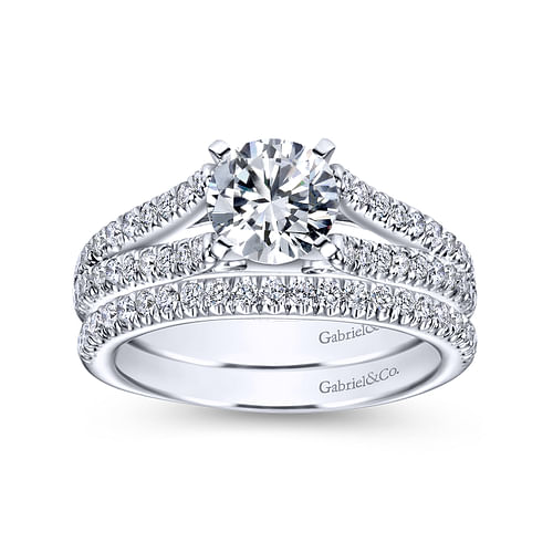 14K White Gold Matching Wedding Band