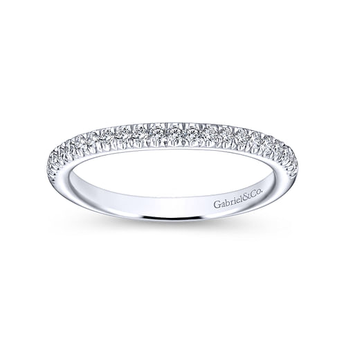 14K White Gold Matching Wedding Band