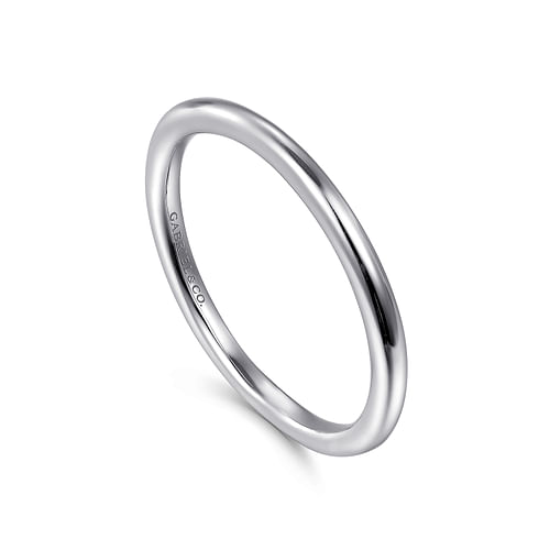 14K White Gold Matching Wedding Band