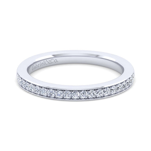 14K White Gold Matching Wedding Band