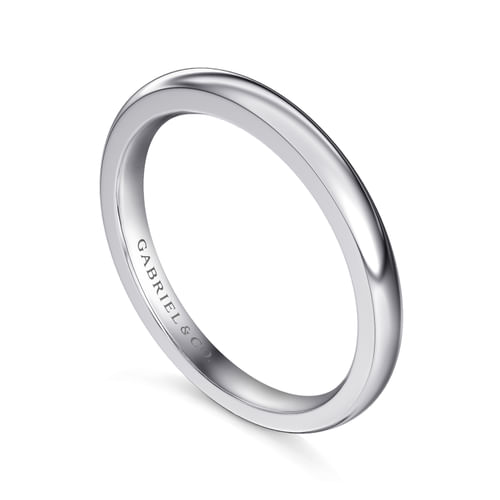 14K White Gold Matching Wedding Band
