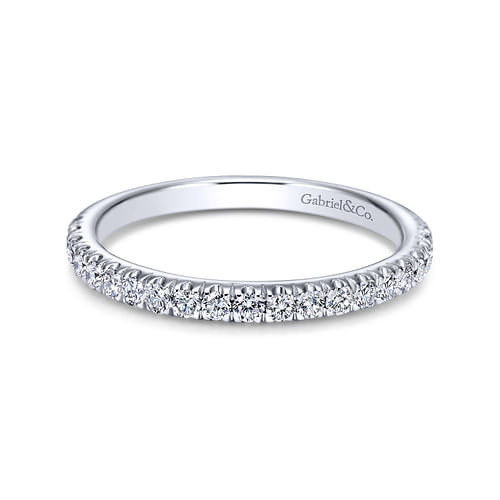 14K White Gold Matching Wedding Band