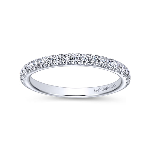 14K White Gold Matching Wedding Band