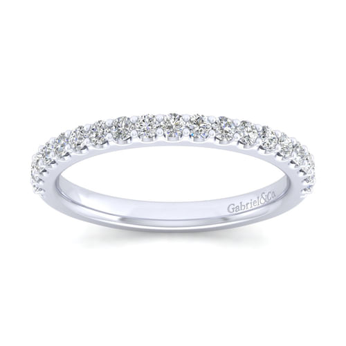 14K White Gold Matching Wedding Band