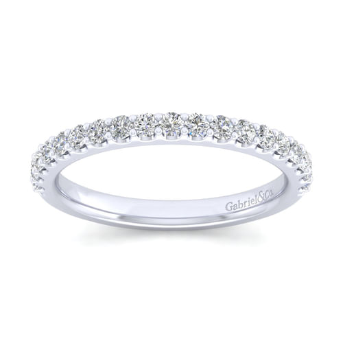 14K White Gold Matching Wedding Band