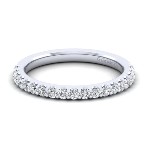 14K White Gold Matching Wedding Band