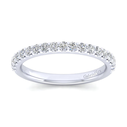 14K White Gold Matching Wedding Band