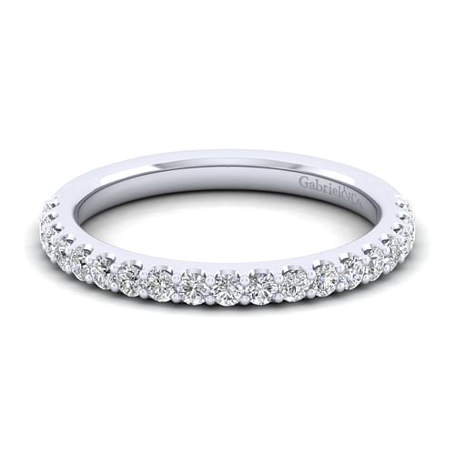 14K White Gold Matching Wedding Band