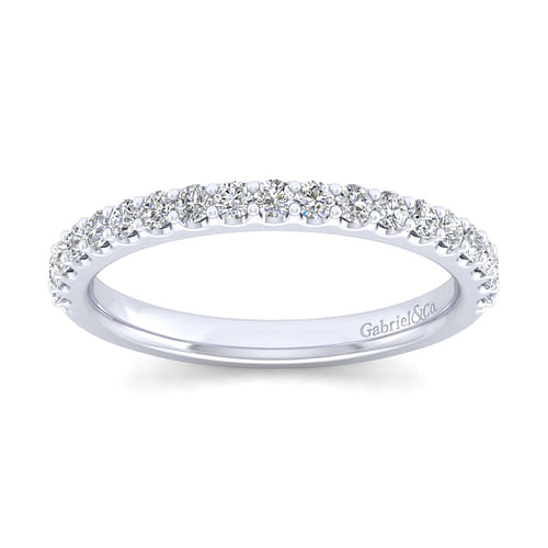 14K White Gold Matching Wedding Band