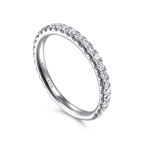 14K White Gold Matching Wedding Band