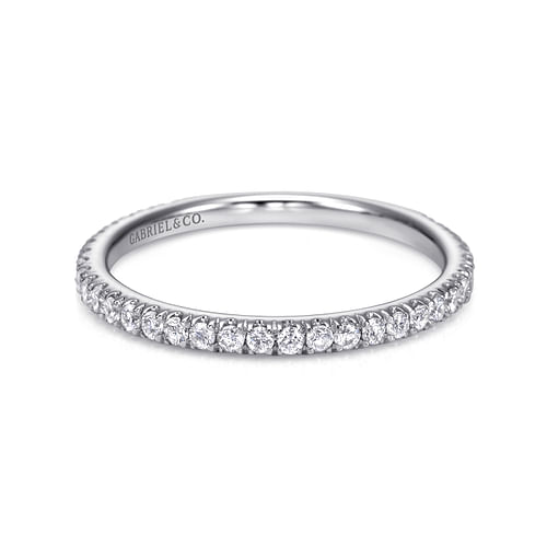 14K White Gold Matching Wedding Band