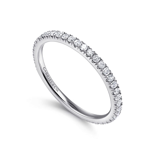 14K White Gold Matching Wedding Band